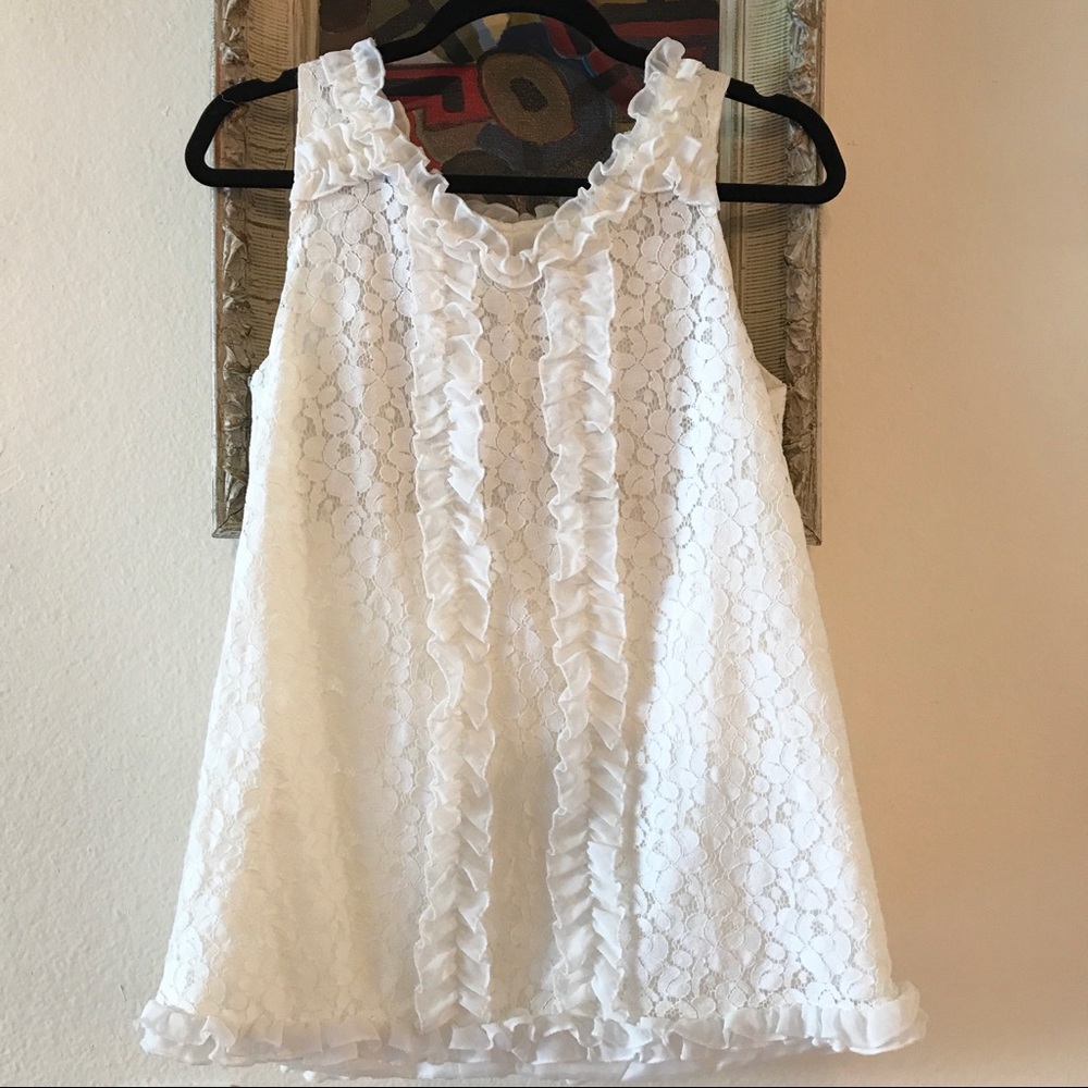 White Floral Shirt or Dress